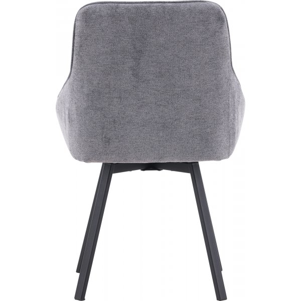 Rosie Esszimmerstuhl - Grau/Schwarz