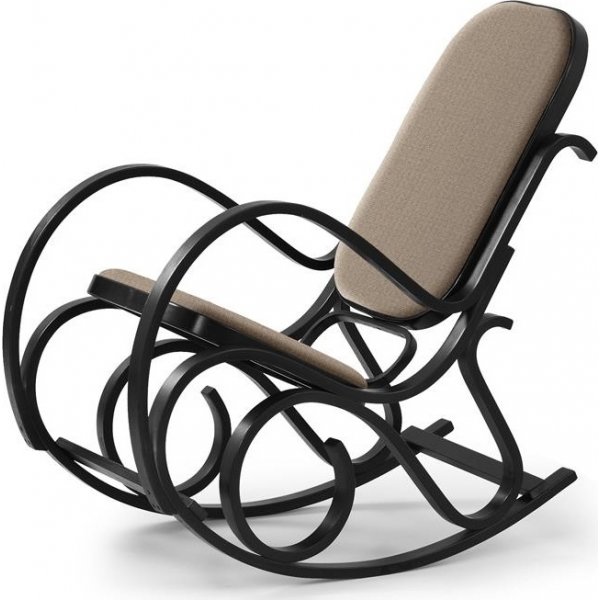 Komfort-Schaukelstuhl - Braun/Wenge