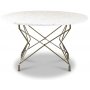 Terrazzo runder Couchtisch  80 cm - Bianco Terrazzo & MessingUntergestell