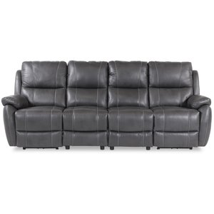 Enjoy Hollywood Reclinersofa - 4-Sitzer (elektrisch) aus grauem Kunstleder