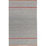 Kelim-Teppich Sizilien - Grau - Rot - 170 x 240 cm
