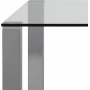 Edge Esstisch 140 cm - Chrom