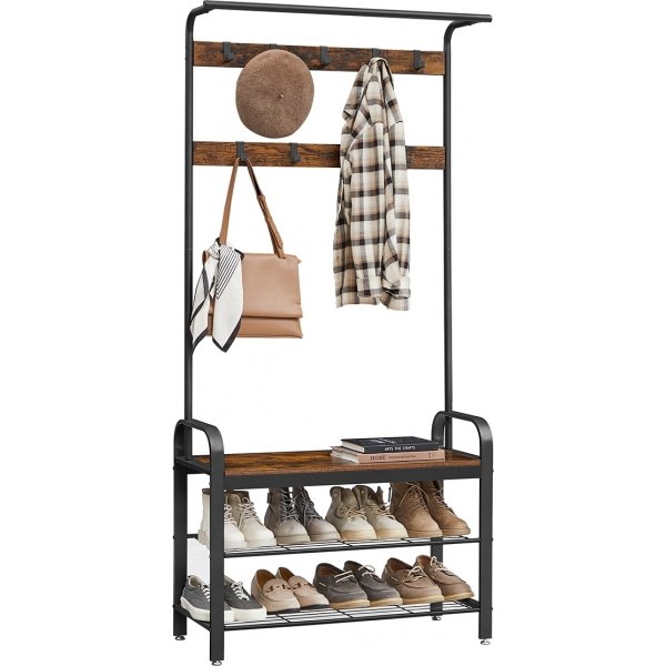 Furir Flurmöbel 84 cm - Braun/Schwarz Furir Flurmöbel 84 cm - Braun/Schwarz