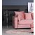 Brandy Lounge Sofa - 3-Sitzer Sofa (staubig rosa)