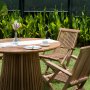 Salt runder konisch geformter Esstisch D120 cm - Teak