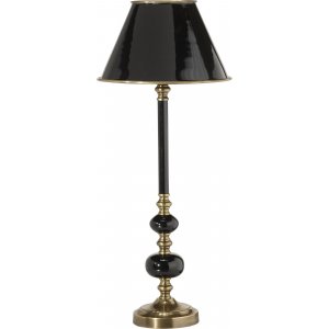 Abbey Tischlampe - Schwarz/Messing - 57 cm