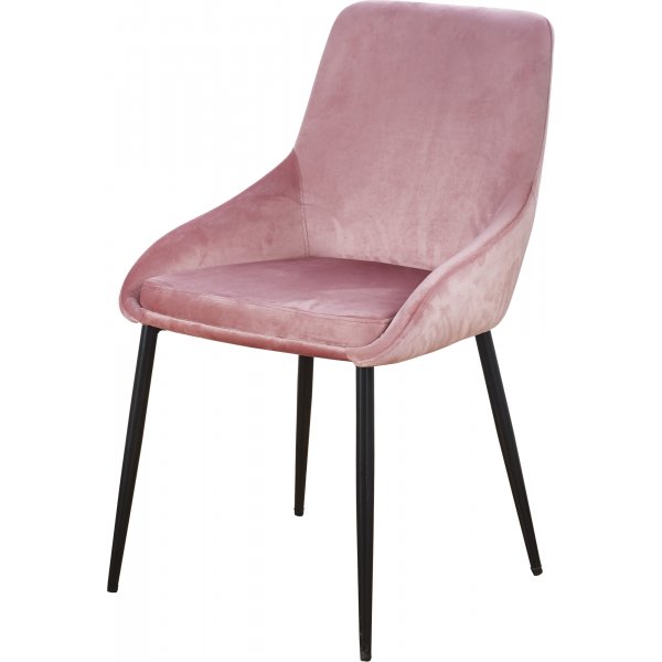 Theo Stuhl - rosa Samt