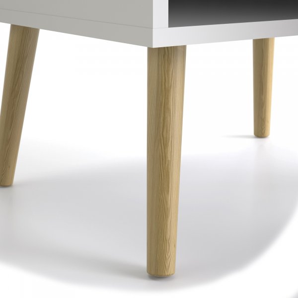 Oslo Bcherregal - Wei/Eiche