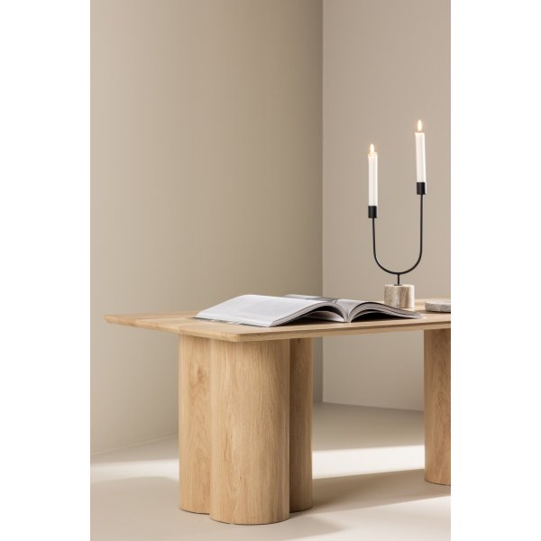 Couchtisch 120 x 60 cm wei getncht - Olivia