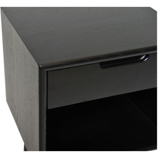 Emma Nachttisch XL - Schwarzes Eichenfurnier