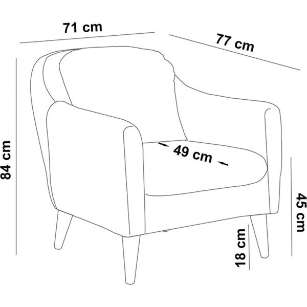 Soli Sessel - Hellbraun Soli Sessel - Hellbraun