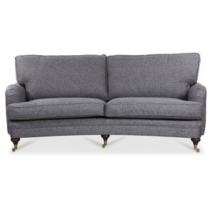 Howard London Premium 4-Sitzer Kurvensofa - Grau