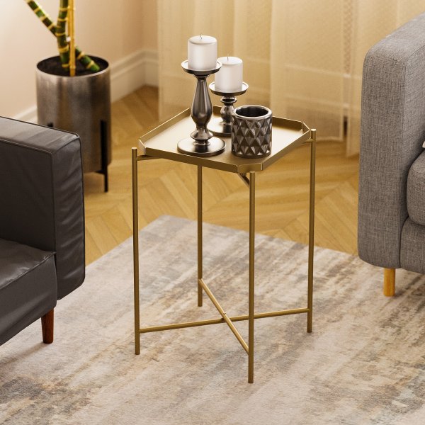 Vela Couchtisch 46 x 46 cm - Gold Vela Couchtisch 46 x 46 cm - Gold