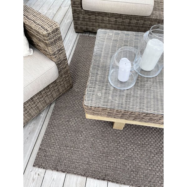 Flachgewebter Teppich Pampero Taupe Flachgewebter Teppich Pampero Taupe