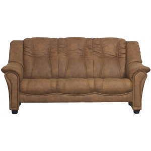 Rom 3-Sitzer-Sofa aus braunem Mikrofaserstoff