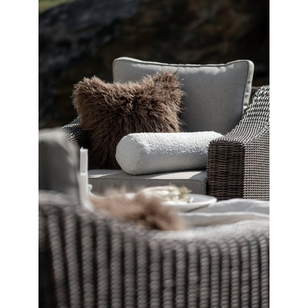 Margit Kissenbezug 45 x 45 cm - Dunkles Nougat