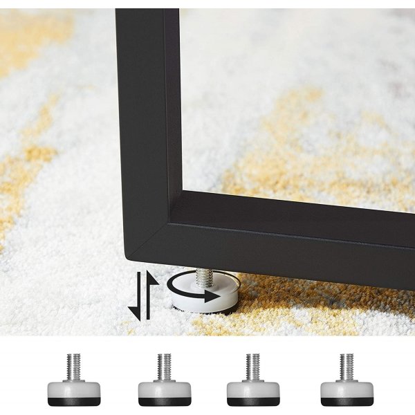 Beppe Couchtisch 88 cm - Braun/Schwarz