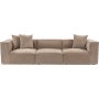 Sora 3-Sitzer-Sofa - Cappuccino