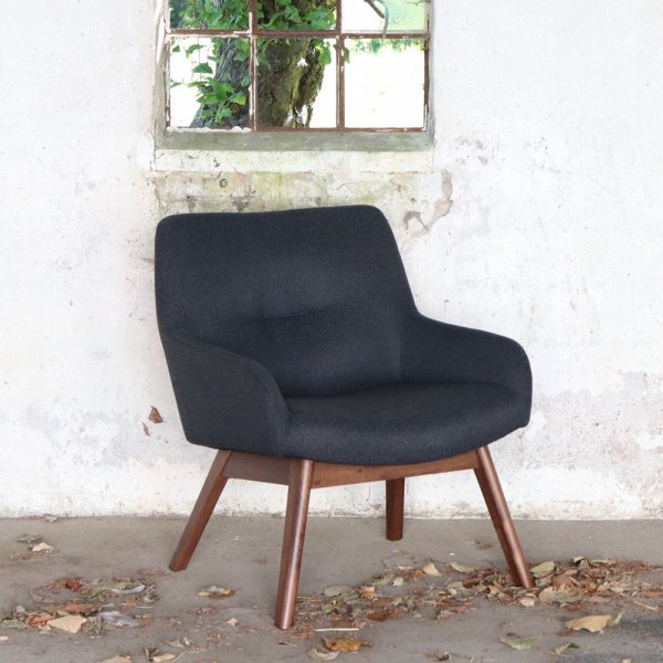 London Sessel - Dunkelgrau/Walnuss London Sessel - Dunkelgrau/Walnuss