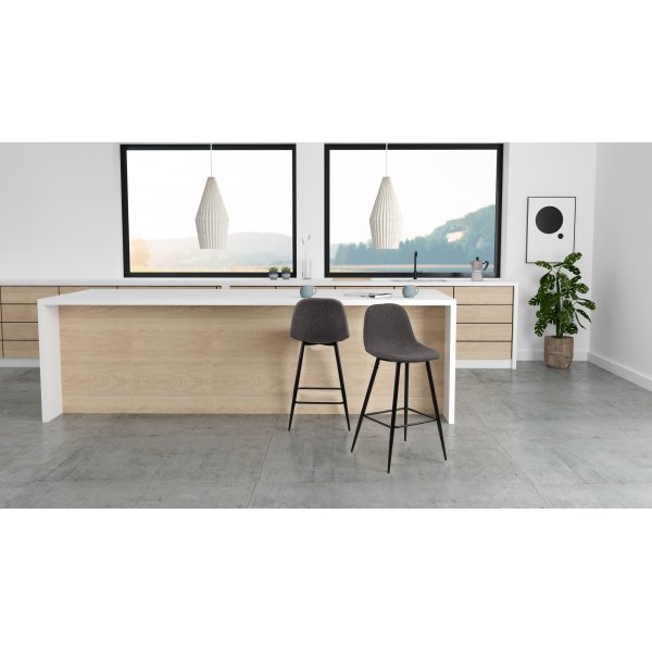 Wilma Barhocker 91 cm - Grau/Schwarz