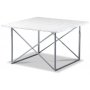 Terrazzo Couchtisch 75x75cm - Bianco Terrazzo & Fukreuz Chrom