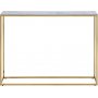 Alisma Konsolentisch 110 cm - Weier Marmor/Gold