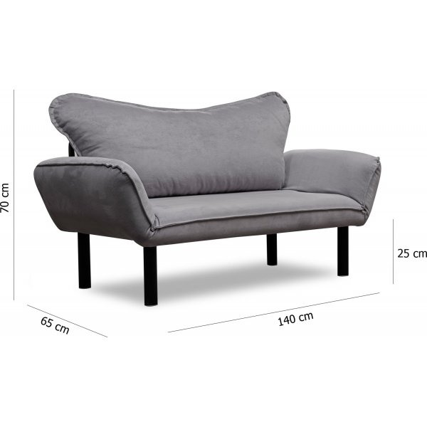 Chatto 2-Sitzer Schlafsofa - Grau