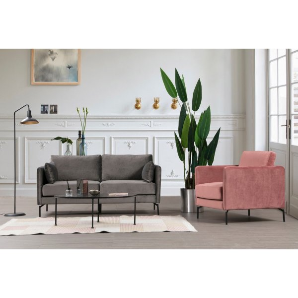 Sino 2-Sitzer-Sofa - Grau