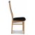 Stuhl Alaska - Eiche geölt/PU schwarz + Möbelfüße