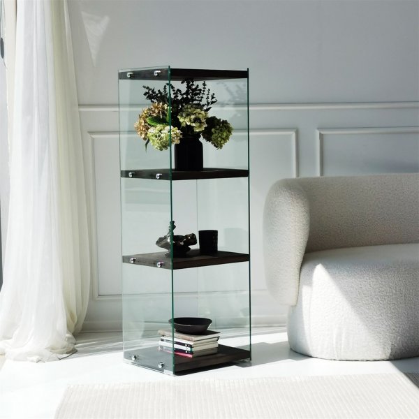 Hohes Aqua-Bücherregal - Anthrazit Hohes Aqua-Bücherregal - Anthrazit