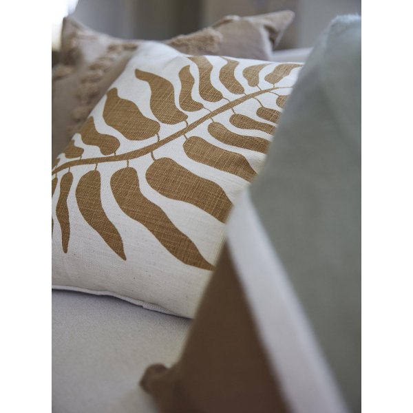 Flacher Kissenbezug 45 x 45 cm - Eiskaffee