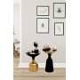 Chalice Beistelltisch-Set 46/56 cm - Schwarz/Gold