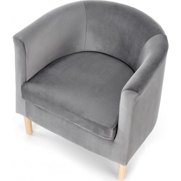 Sessel Seal - Grauer Samt Sessel Seal - Grauer Samt