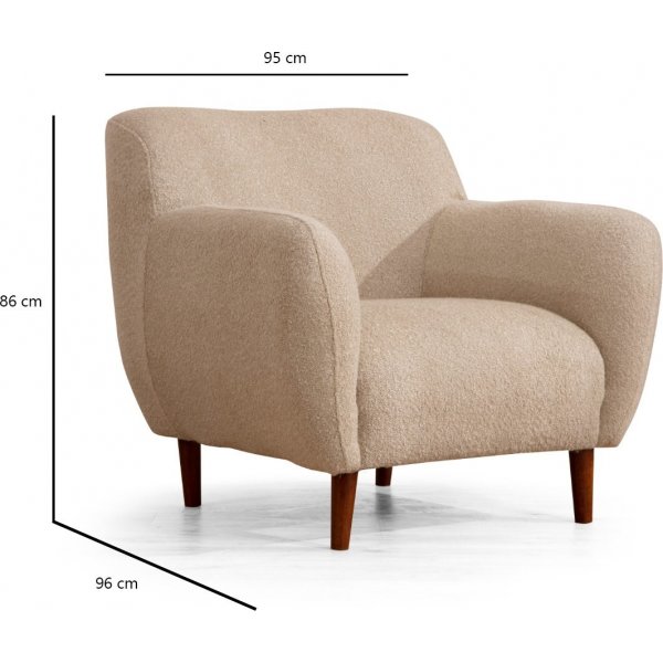 Sessel Napoli - Cappuccino Sessel Napoli - Cappuccino