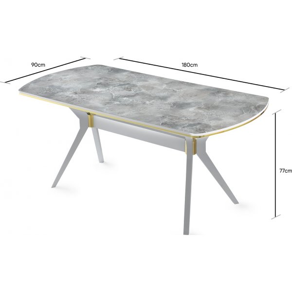 Ikon Esstisch 180 cm - Heller Marmor Ikon Esstisch 180 cm - Heller Marmor