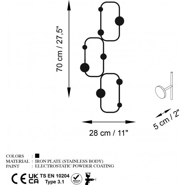 Lizzard Kleiderbügel - Schwarz Lizzard Kleiderbügel - Schwarz