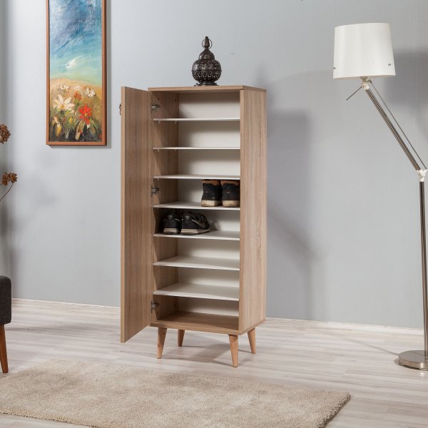 Filinta Schuhschrank handgezeichnet - Sonoma Eiche Filinta Schuhschrank handgezeichnet - Sonoma Eiche