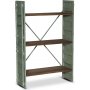 Container-Bcherregal H116 cm - Vintage-Metall / Holz