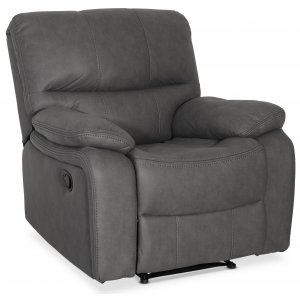 Reclinersessel Manhattan - grau (PU) + Fleckentferner fr Mbel