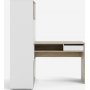 Function Plus Schreibtisch 135,2 x 100,2 x 153 cm - Wei/Eiche