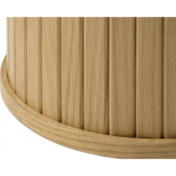 Mood runder Couchtisch aus gelter Eiche 90 cm