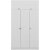 Minar Kleiderschrank 135 x 52 x 190 cm - Wei