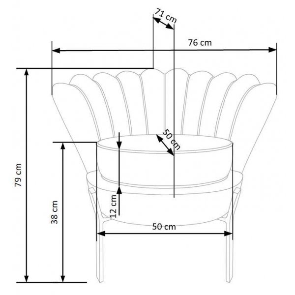 Duran-Sessel aus rosa Samt Duran-Sessel aus rosa Samt