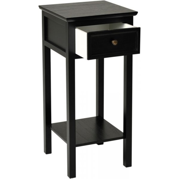 Nachttisch 75 cm hoch Antikschwarz - Holmby