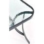 Gartentisch Antony - Graues Metall / Glas