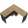 Stylo Eckschreibtisch 120/120x45 cm - Saphir/Anthrazit