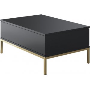 Lord Couchtisch 90 x 60 cm - Anthrazit/Gold