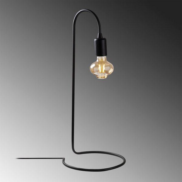 Yllan Tischlampe fertig - Schwarz