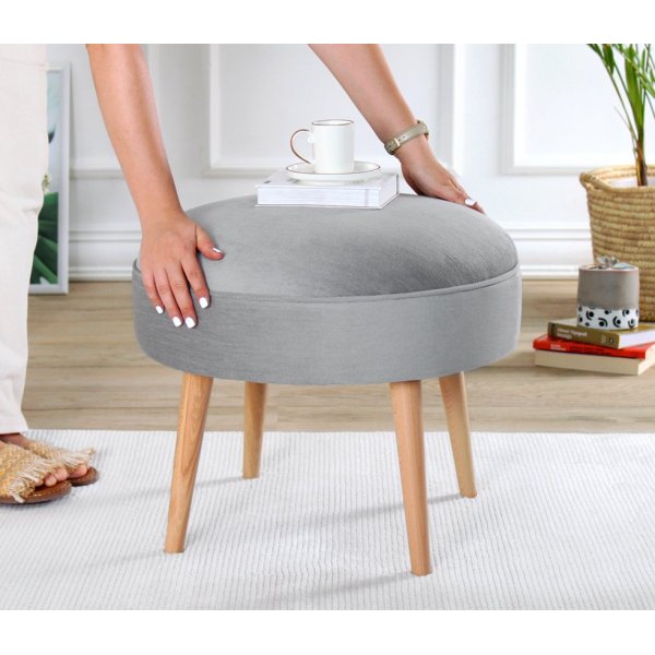 Romley Pouf - Grau Romley Pouf - Grau
