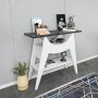 Ese Beistelltisch 100 x 35 cm - Wei/Schwarz